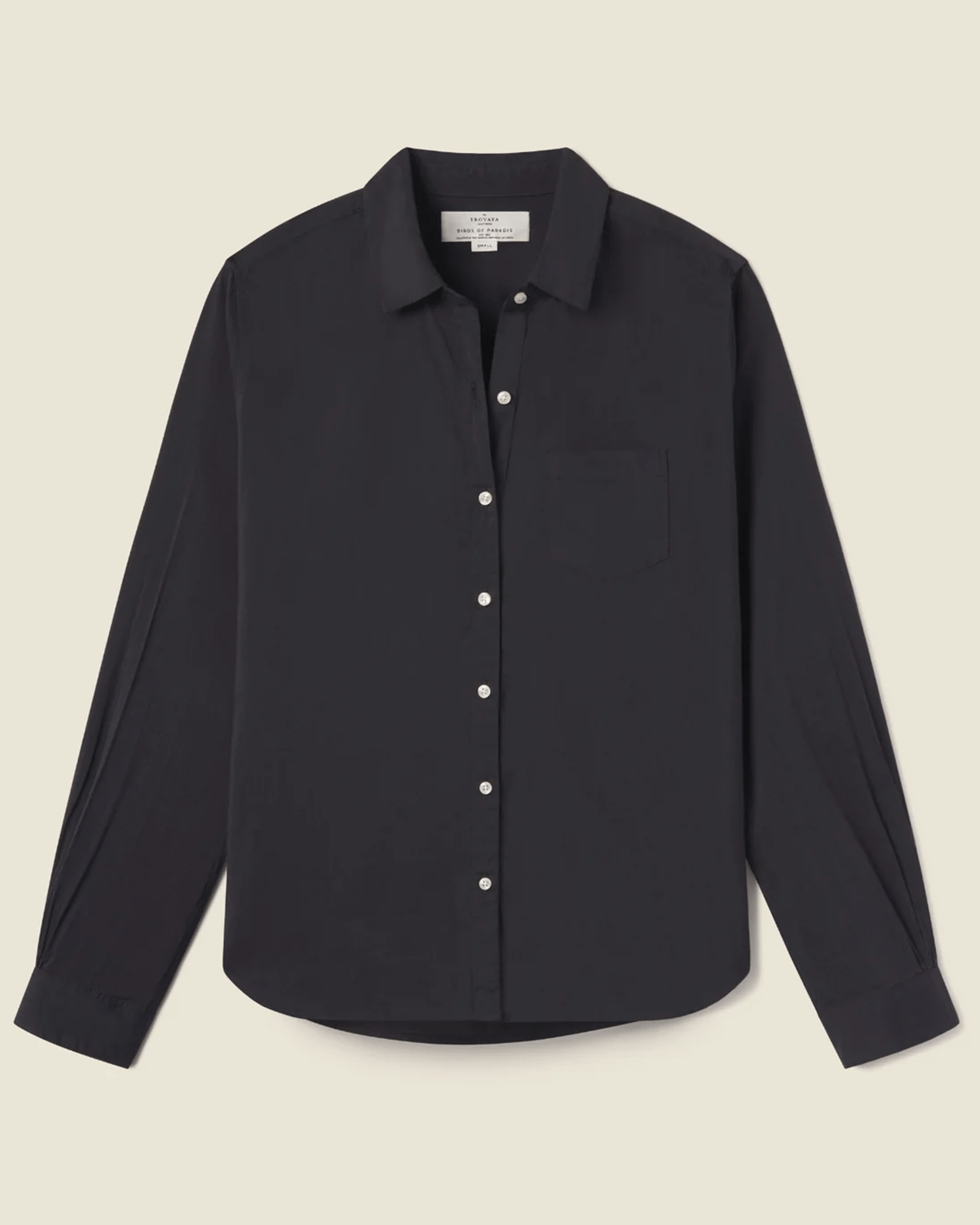 Trovata Birds of Paradis Grace Classic Shirt in Black