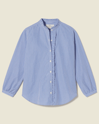 Trovata Birds of Paradis Helena Shirt in Blue/White Stripe