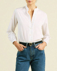 Helena Shirt in White - Bliss Boutiques