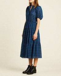 Trovata Birds of Paradis Hildie Dress in Oceanside Plaid
