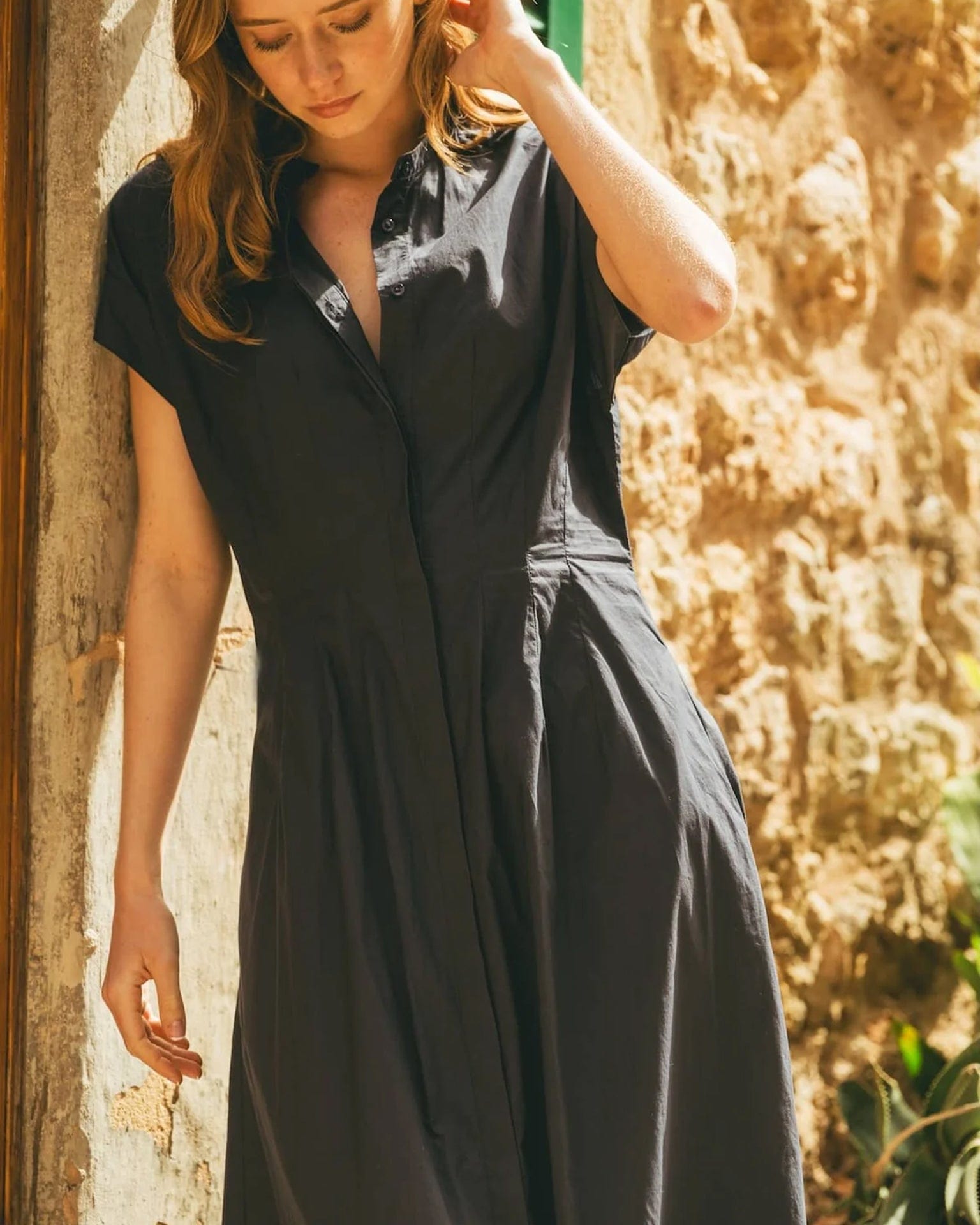 Trovata Birds of Paradis James Dress in Navy