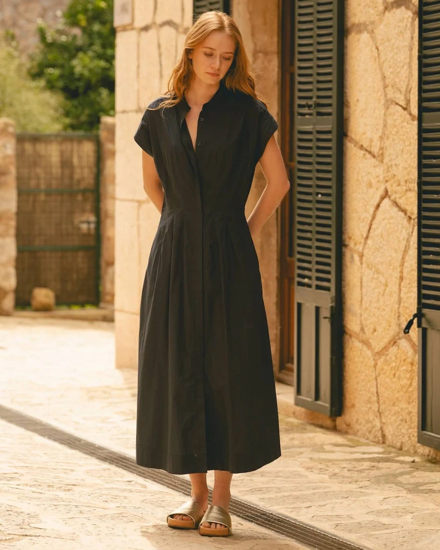 Trovata Birds of Paradis James Dress in Navy