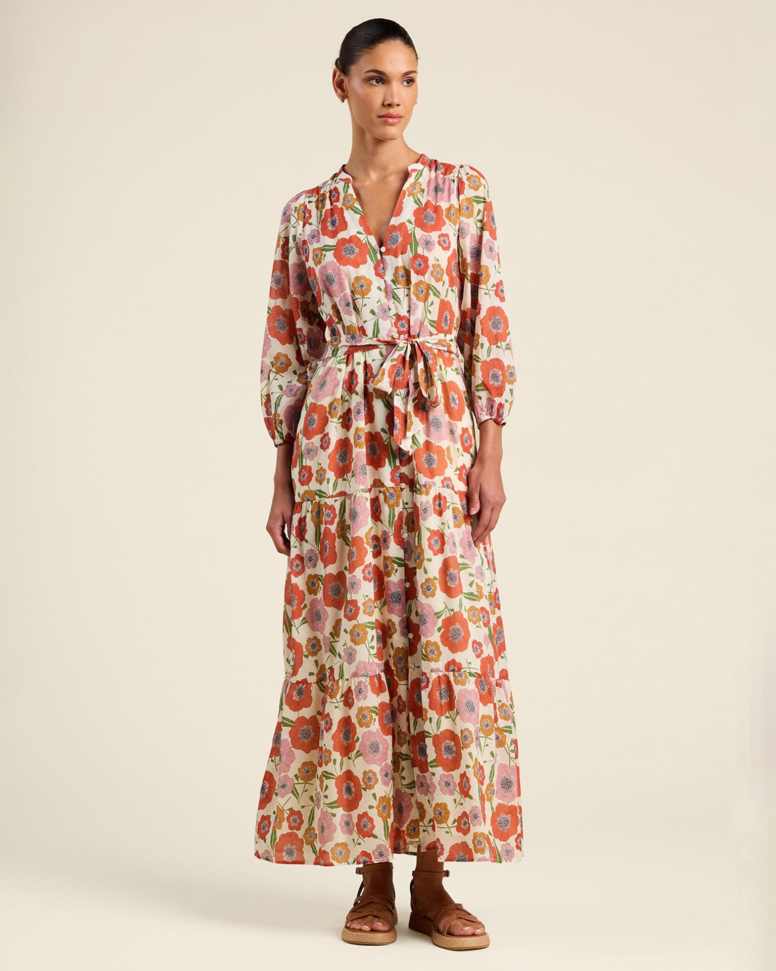 Lia Dress in Poppy Costa