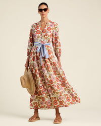 Trovata Birds of Paradis Lia Dress in Poppy Costa 4 - Bliss Boutiques