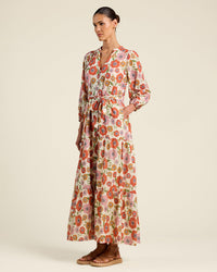 Trovata Birds of Paradis Lia Dress in Poppy Costa 2 - Bliss Boutiques