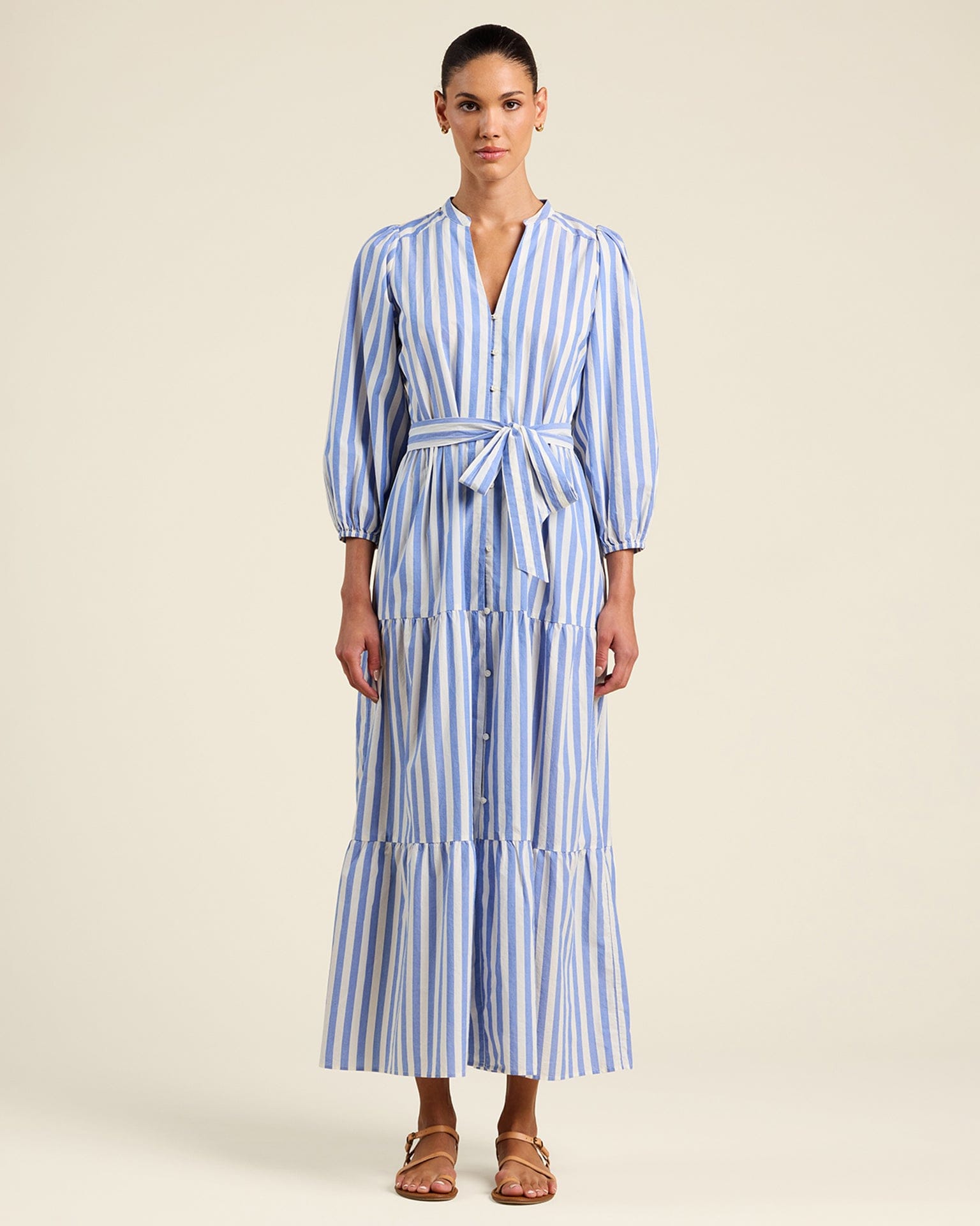 Lia Dress in Volpi Lines