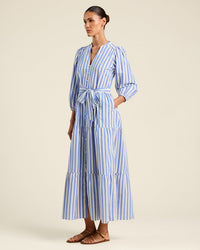 Trovata Birds of Paradis Lia Dress in Volpi Lines 5 - Bliss Boutiques