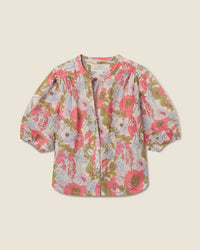 Trovata Birds of Paradis Loren Blouse in Tarsila Bloom 1 - Bliss Boutiques