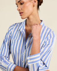 Trovata Birds of Paradis Luli Dress in Volpi Lines 3 - Bliss Boutiques