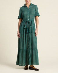 Trovata Birds of Paradis Martine Dress in Muir Tartan 1 - Bliss Boutiques