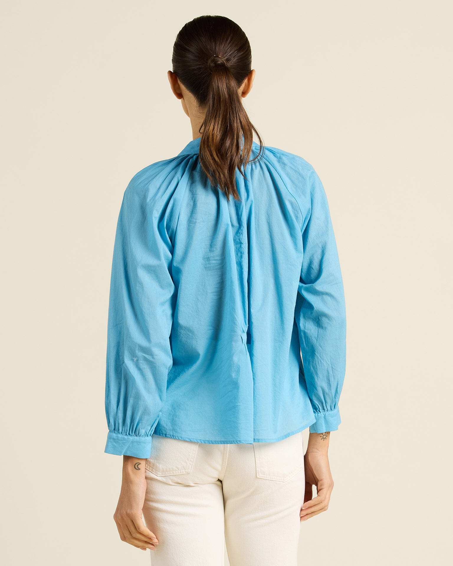 Trovata Birds of Paradis Mena Blouse in Larkspur