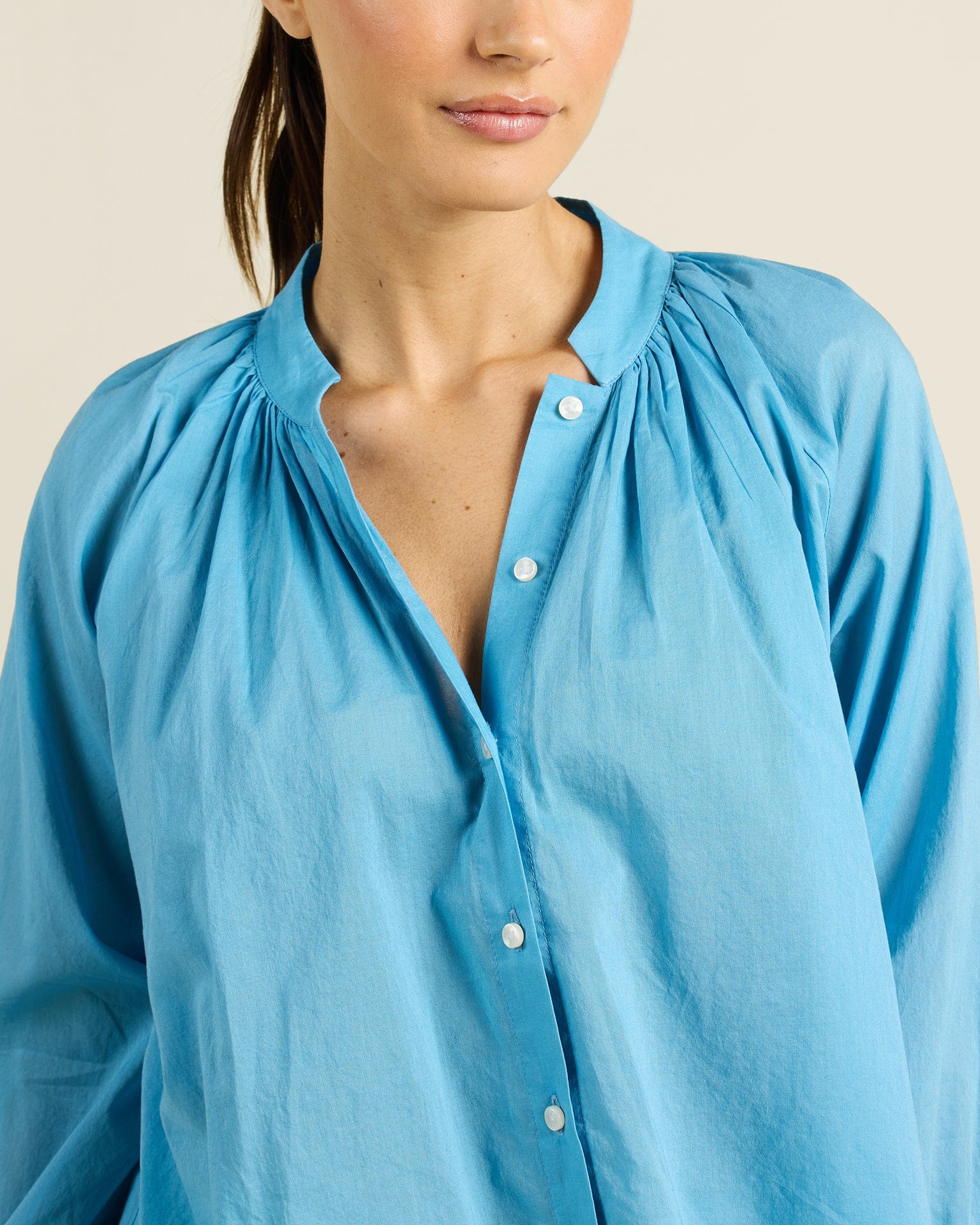 Trovata Birds of Paradis Mena Blouse in Larkspur