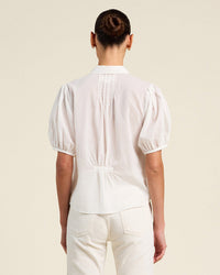 Trovata Birds of Paradis Nadine Blouse in White 5 - Bliss Boutiques