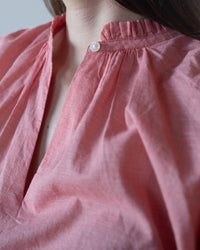 Trovata Birds of Paradis Orly Blouse in Red Houndstooth