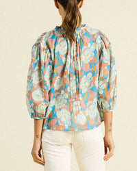 Trovata Birds of Paradis Orly Blouse in Twilight Floral