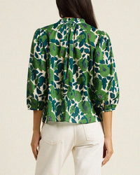 Trovata Birds of Paradis Orly Blouse in Vega Floral 3 - Bliss Boutiques