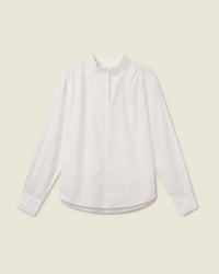 Trovata Birds of Paradis Rumi Blouse in White Coastal Cotton 3 - Bliss Boutiques