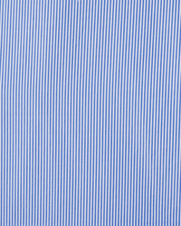 Close-up of the blue and white vertical pinstripe fabric on the Trovata Birds of Paradis Sara B Henley Shirt, featuring evenly spaced stripes that run from top to bottom for a classic look.