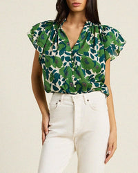 Trovata Birds of Paradis Violette Blouse in Vega Floral 1 - Bliss Boutiques