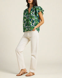 Trovata Birds of Paradis Violette Blouse in Vega Floral 2 - Bliss Boutiques