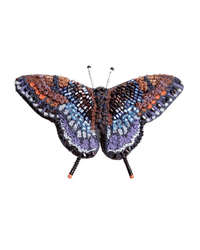 Trovelore Jewelry Red Spotted Purple Butterfly Brooch Pin