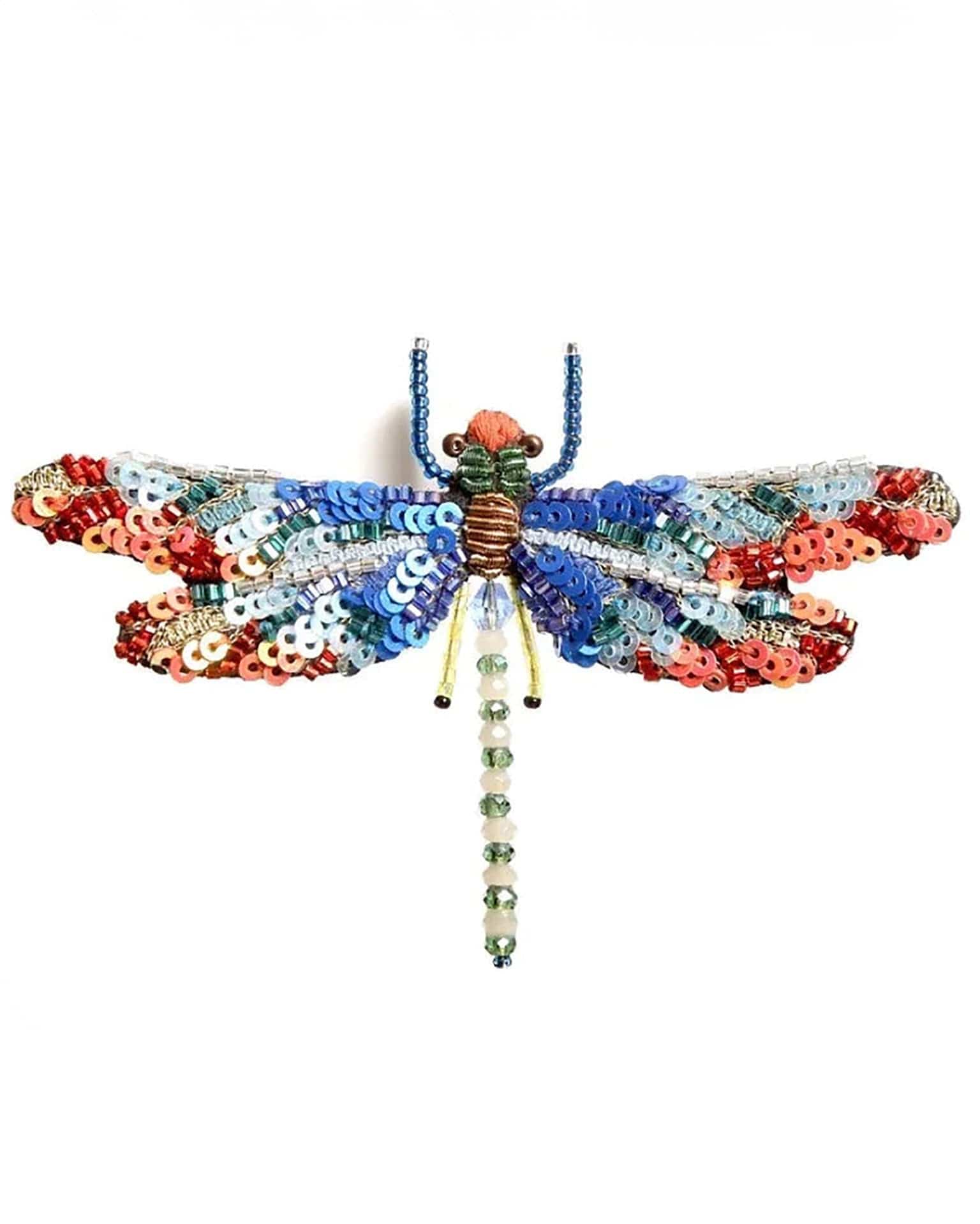 Trovelore Jewelry Sunrise Dragonfly Brooch Pin