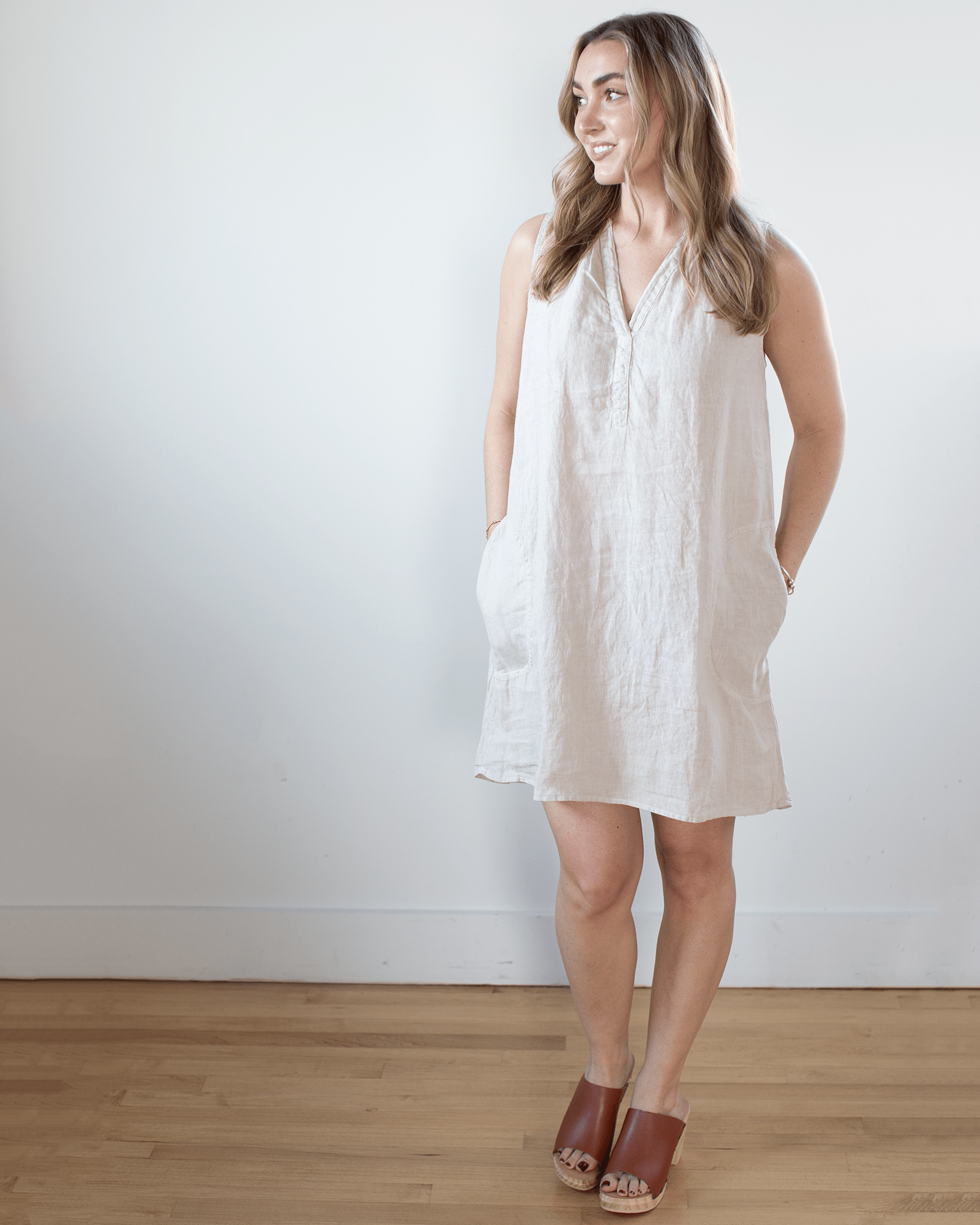 Velvet by Graham & Spencer Adriana Sleeveless Dress in Cobble