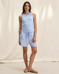 Velvet by Graham & Spencer Amber Drawstring Short in Chill