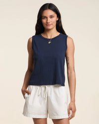 Velvet by Graham & Spencer Ambria Tank Top in Navy 1 - Bliss Boutiques