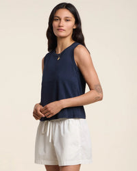 Velvet by Graham & Spencer Ambria Tank Top in Navy 3 - Bliss Boutiques