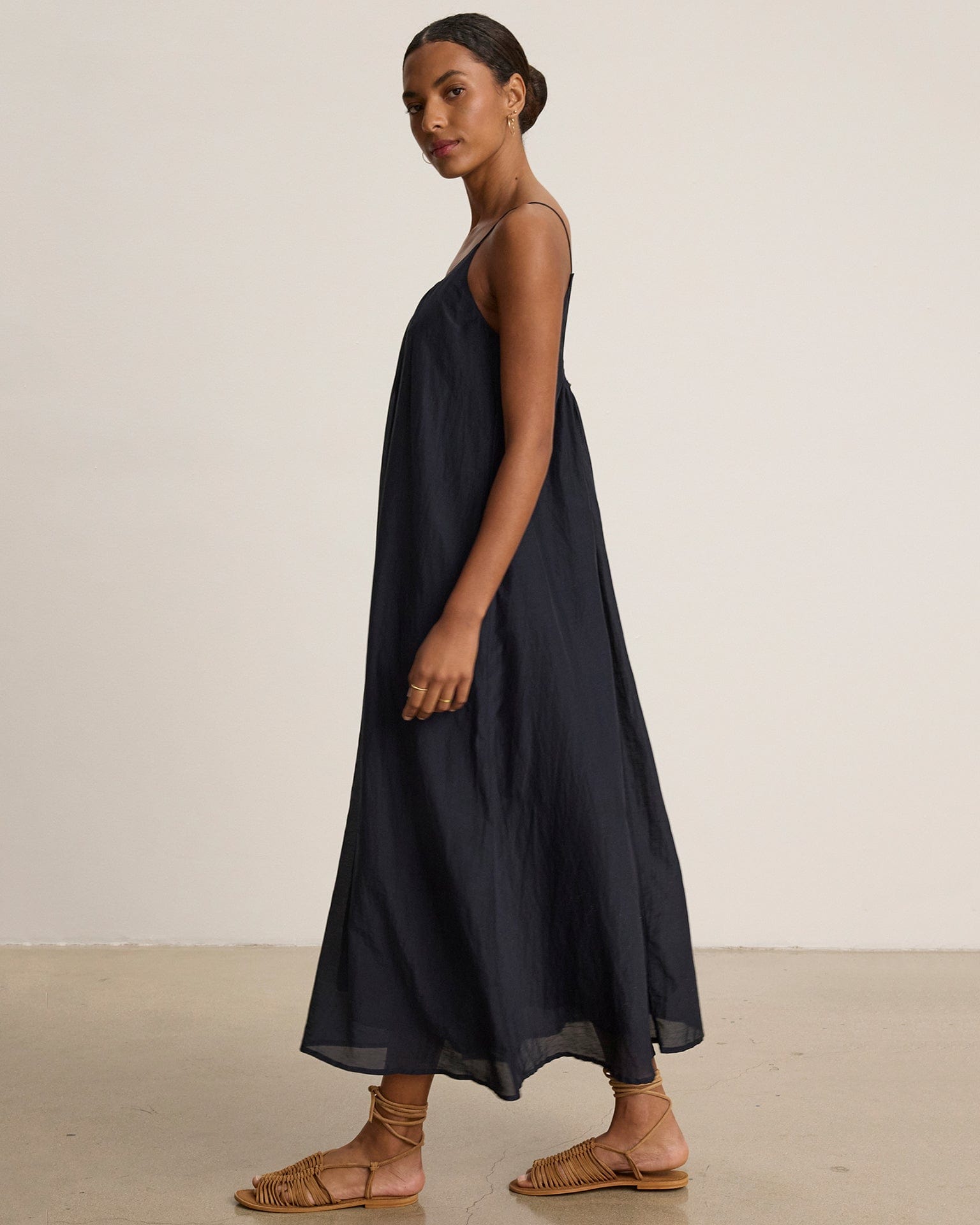 Velvet by Graham & Spencer Avery Long Cami Dress in Black