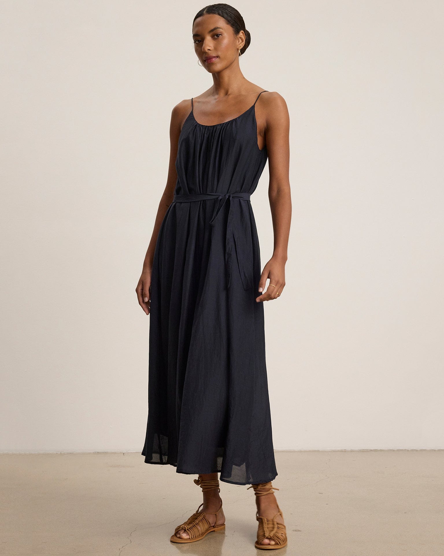 Velvet by Graham & Spencer Avery Long Cami Dress in Black