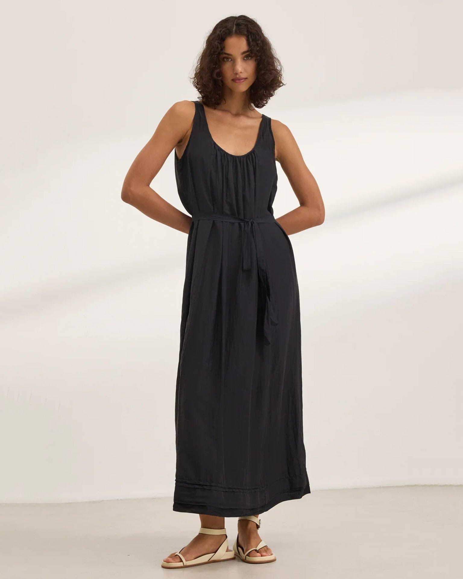 Velvet by Graham & Spencer Bayou Tank Maxi Dress in Black