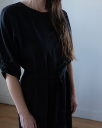 Velvet by Graham & Spencer Carmen 3/4 Sleeve Dress in Black