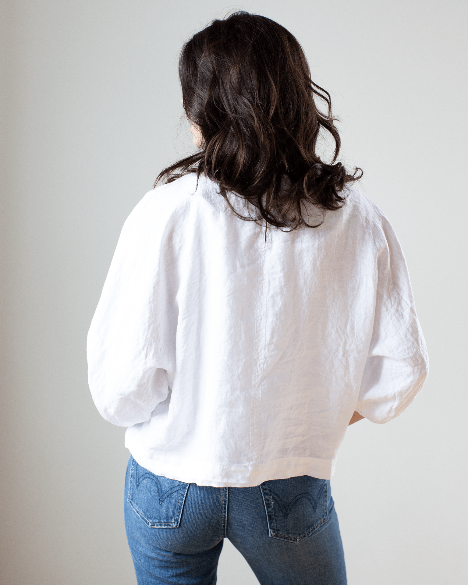 Velvet by Graham & Spencer Cass Knot Sleeve Top in White