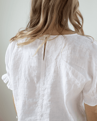 Velvet by Graham & Spencer Clothing Emily Ruffle Sleeve Top in White