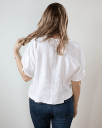 Velvet by Graham & Spencer Clothing Emily Ruffle Sleeve Top in White