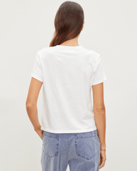 Velvet by Graham & Spencer Frankie S/S Crew Neck in White
