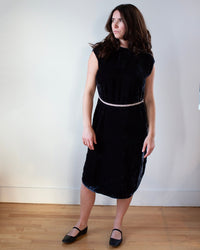 Velvet by Graham & Spencer Harper S/S Dress in Navy