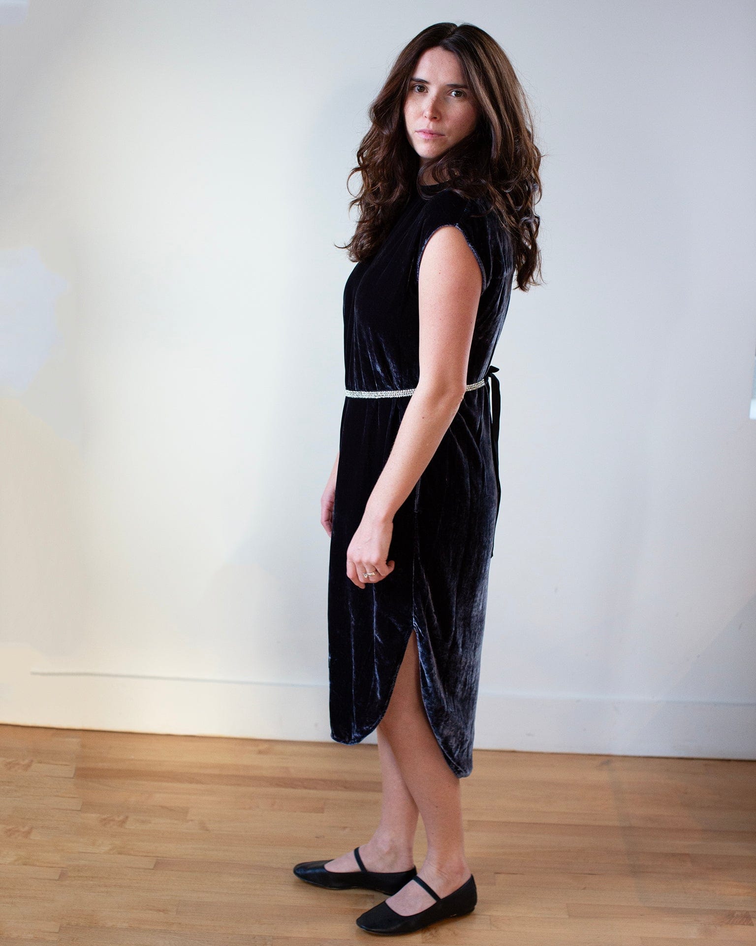Velvet by Graham & Spencer Harper S/S Dress in Navy