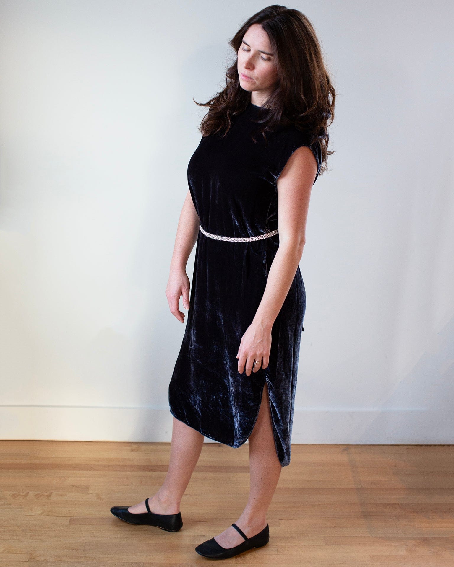 Velvet by Graham & Spencer Harper S/S Dress in Navy