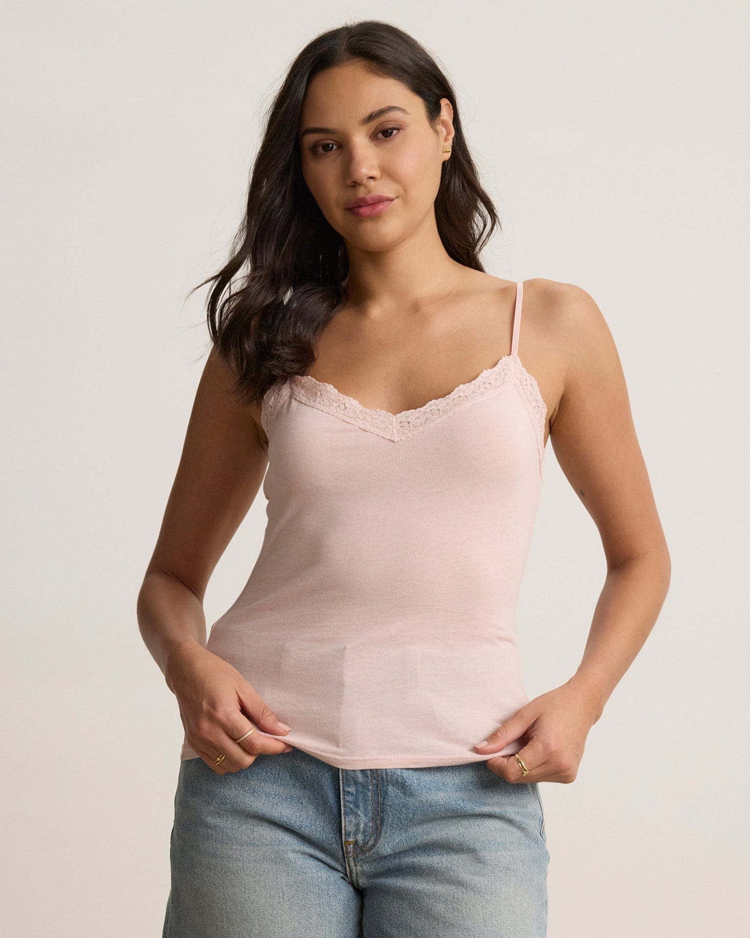 Velvet by Graham & Spencer Indie Lace Cami in Ballet