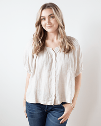 Velvet by Graham & Spencer Clothing Jaimi Button Up Top in Cobble