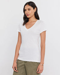 Velvet by Graham & Spencer Lilith V Tee in White