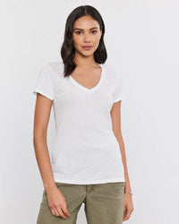 Velvet by Graham & Spencer Lilith V Tee in White