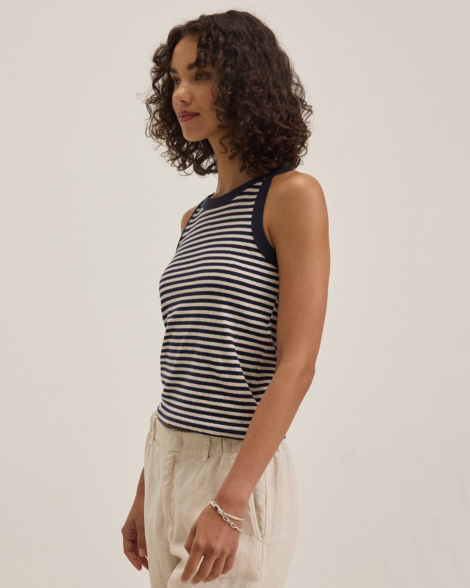 Velvet by Graham & Spencer Lua Tank Top in Navy