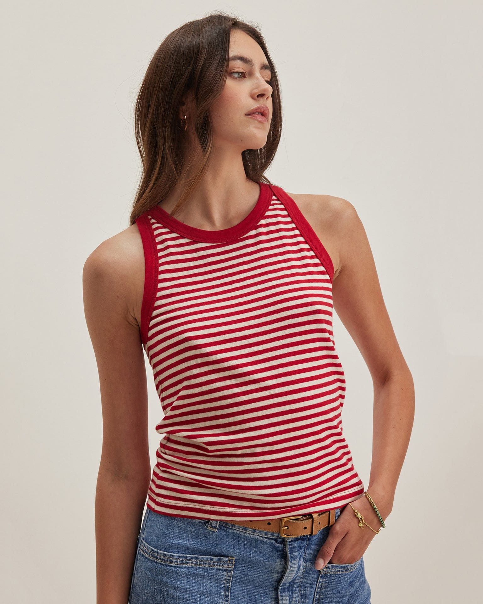 Velvet by Graham & Spencer Lua Tank Top in Red