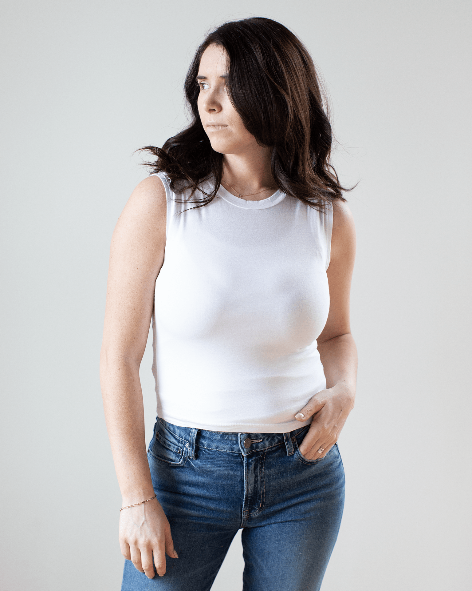 Velvet by Graham & Spencer Magson Tank Top in White