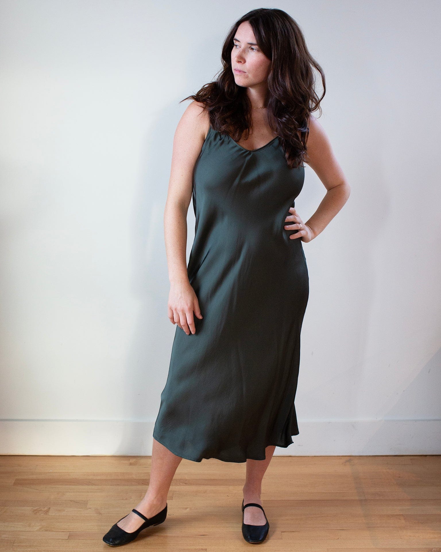 Velvet by Graham & Spencer Poppy Slip Dress in Marsh