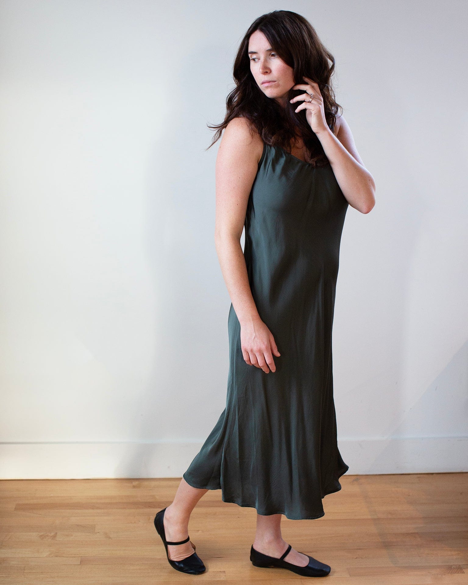 Velvet by Graham & Spencer Poppy Slip Dress in Marsh